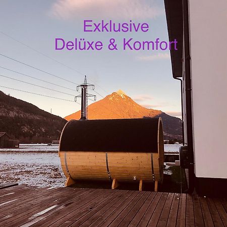 Deluxefort Fuer 10 Gaeste Mit Eigenem Whirlpool Und Fasssauna Imst Buitenkant foto